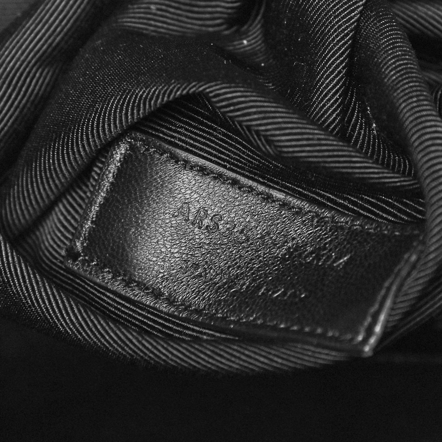 Grain De Poudre Matelasse Chevron Large Monogram Satchel Dark Green