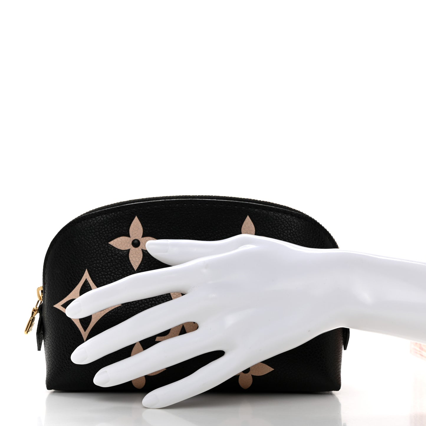Empreinte Monogram Giant Cosmetic Pouch Black Beige
