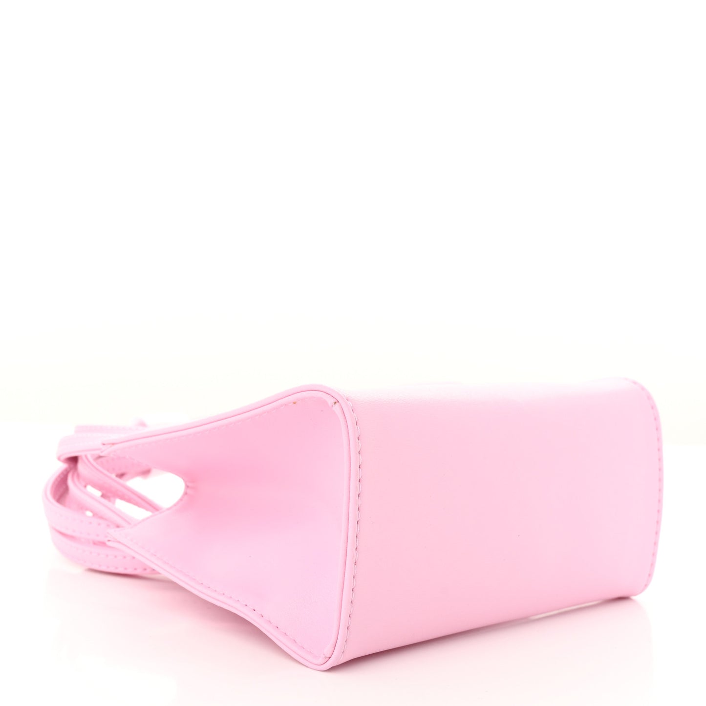 Vegan Leather Small Shopping Bag Bubblegum