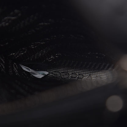 Prada Glace Calf Twin Pocket Tote Black 8 of 13