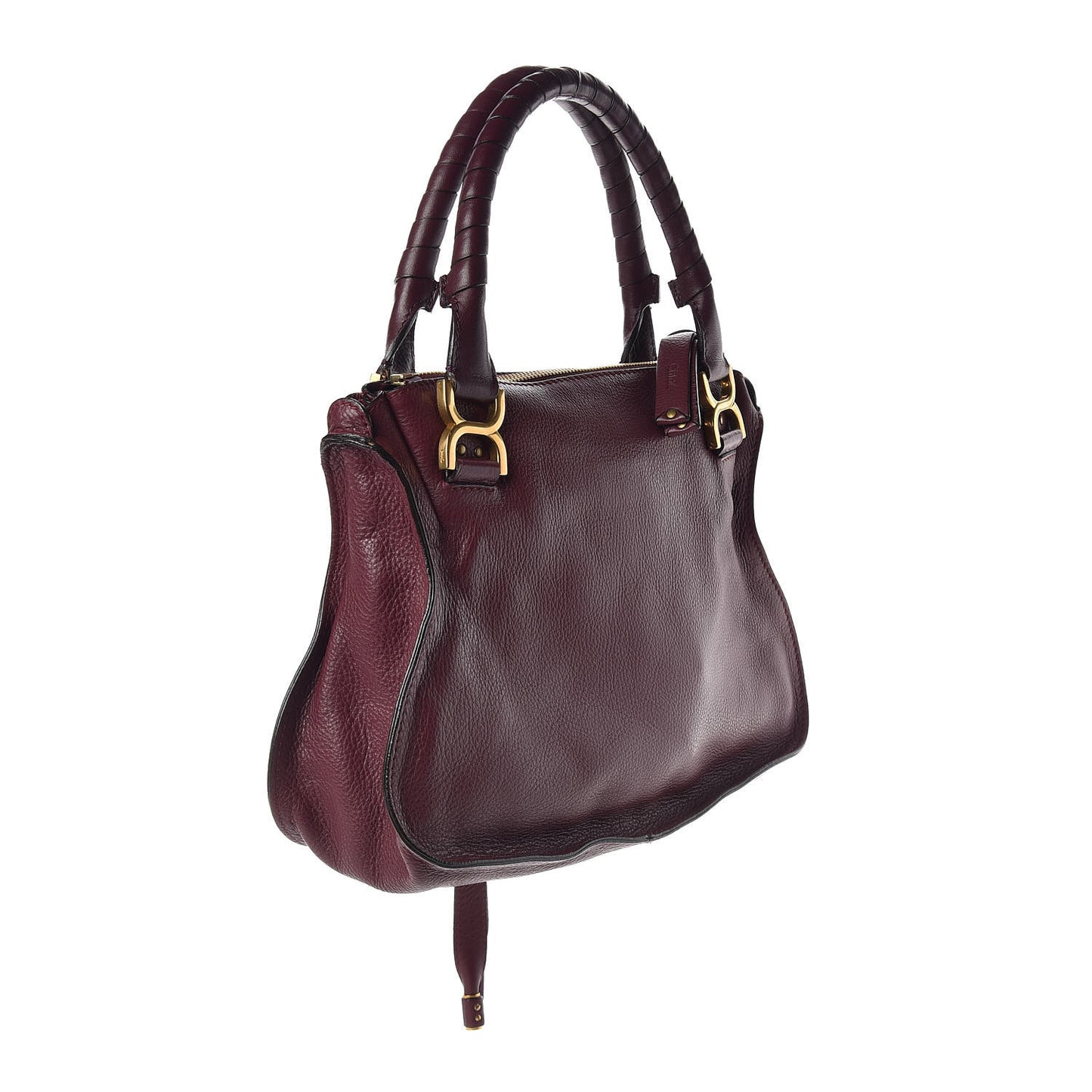 Calfskin Medium Marcie Satchel Wild Purple