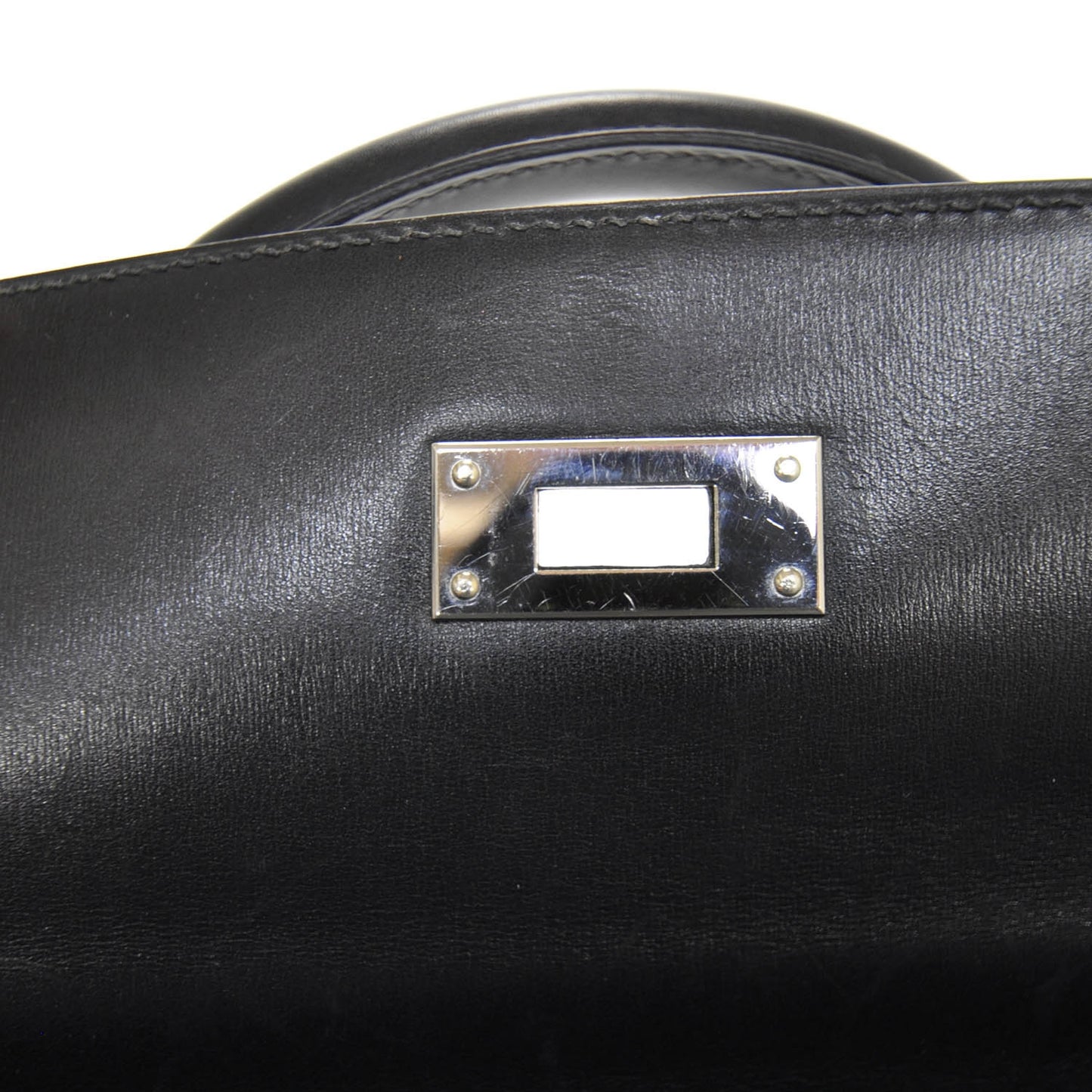 Box Calfskin Kelly 32 Black