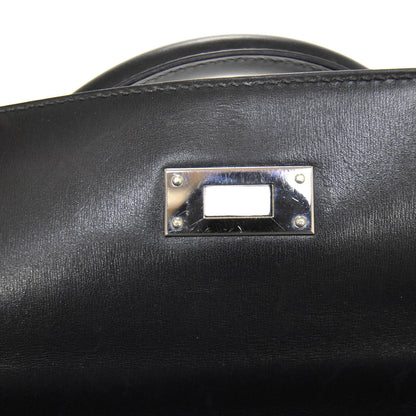 Hermes Box Calfskin Kelly 32 Black 10 of 11