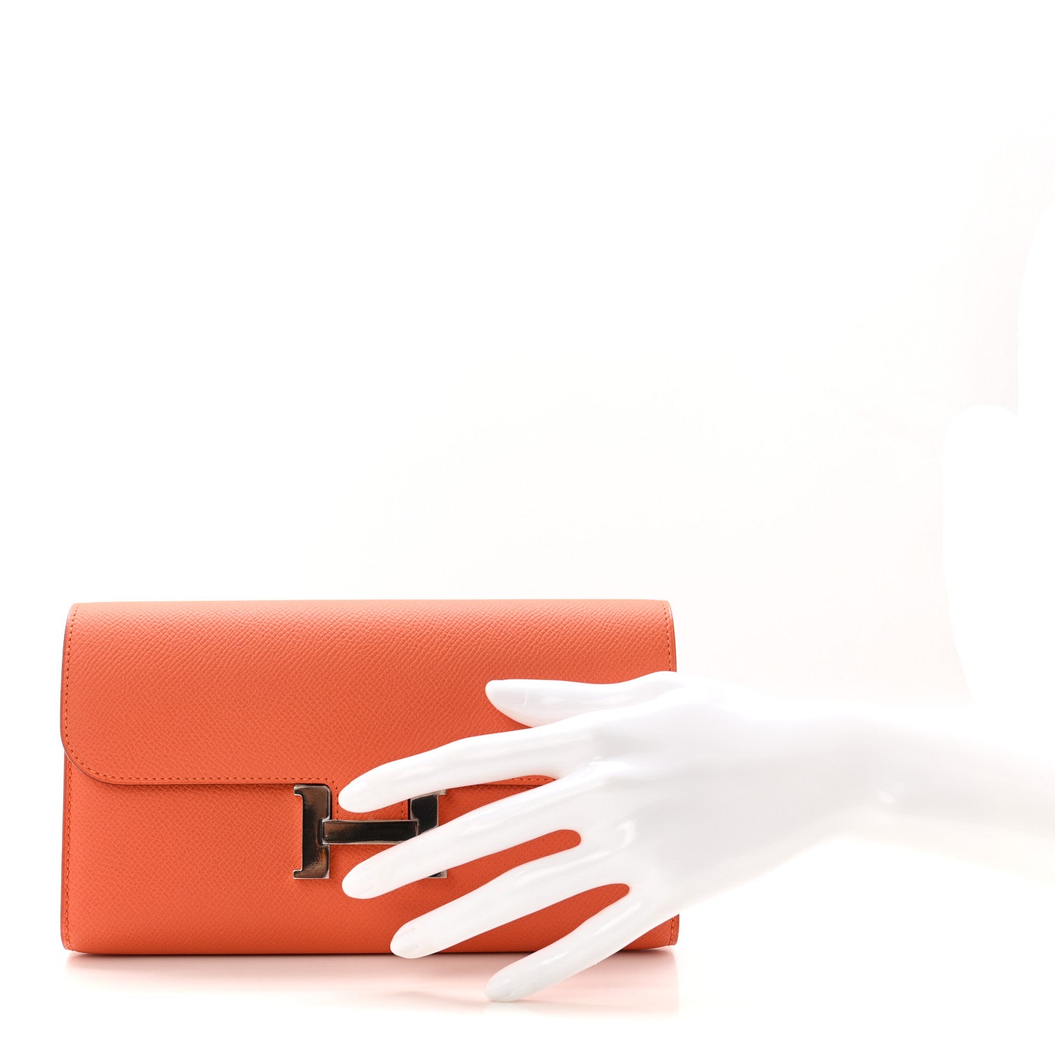 Hermes Epsom Constance Long Wallet Mangue 2 of 7