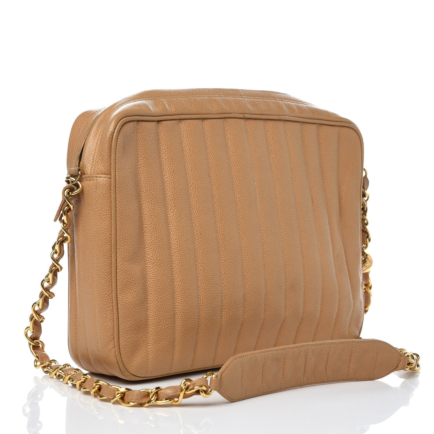 Chanel Caviar Vertical Quilt Camera Bag Brown 2 of 12