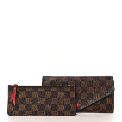 Louis Vuitton Damier Ebene Josephine Wallet Red 3 of 8