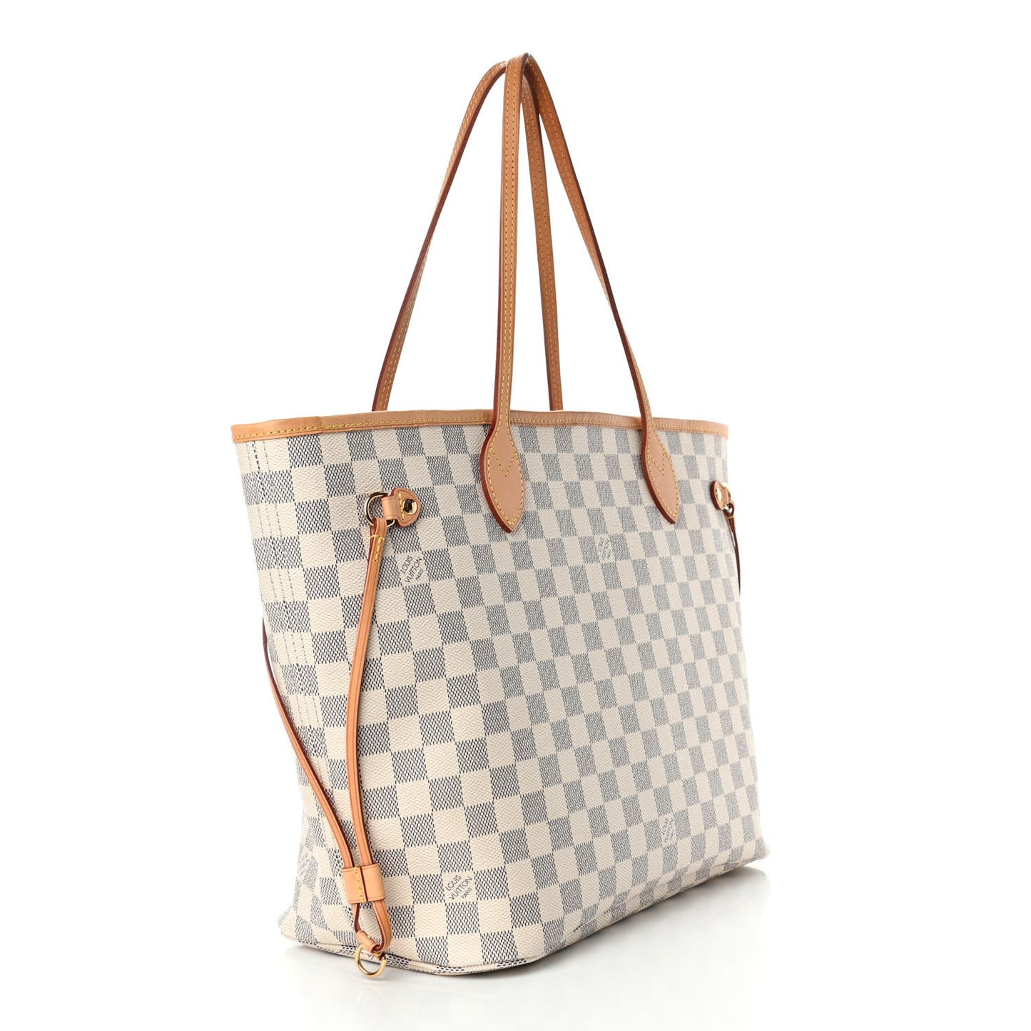 Damier Azur Neo Neverfull MM Rose Ballerine