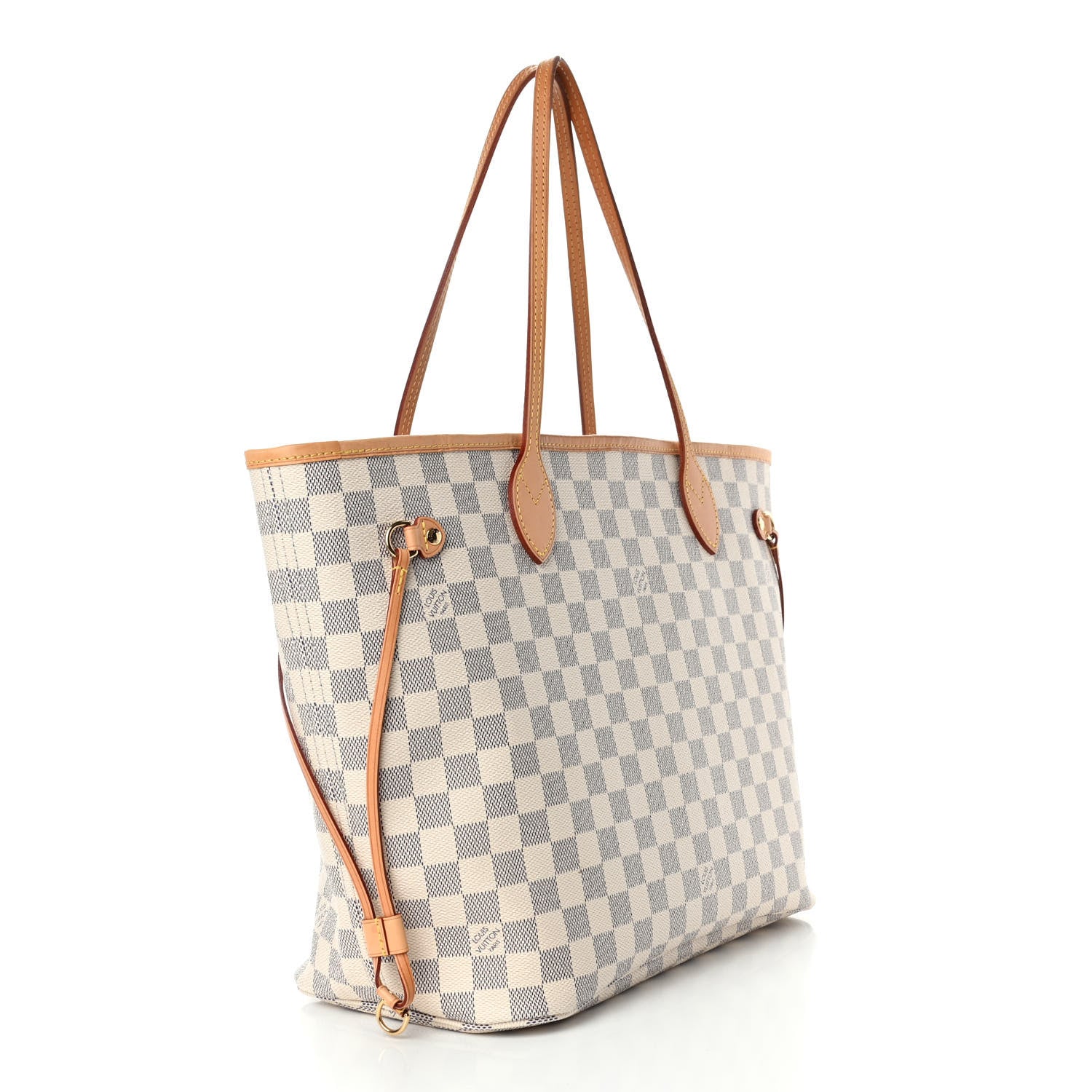 Louis Vuitton Damier Azur Neo Neverfull MM Rose Ballerine 4 of 6