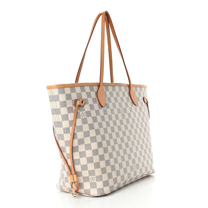 Louis Vuitton Damier Azur Neo Neverfull MM Rose Ballerine 4 of 6