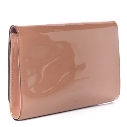 Louis Vuitton Patent Louise New Sobe Clutch Rose Velours 3 of 16