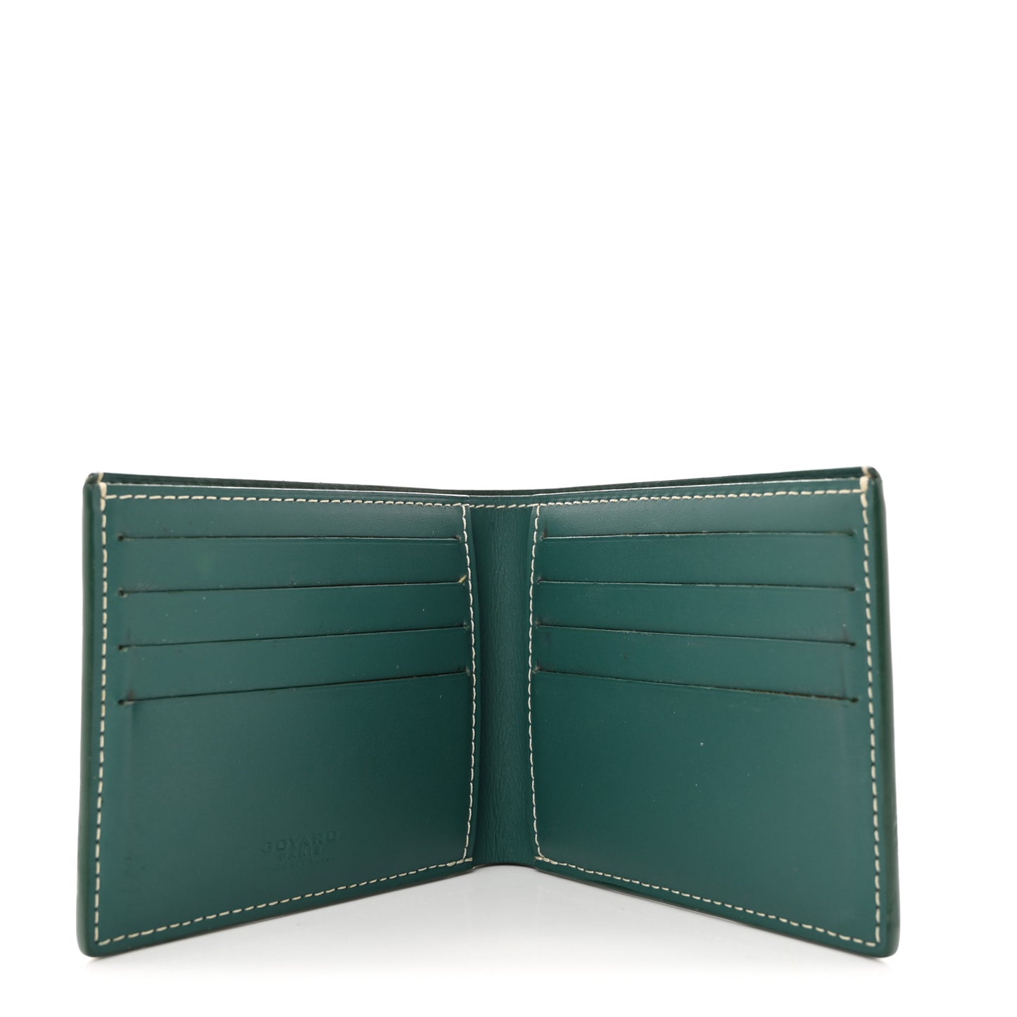 Goyardine Bi-Fold Victoire PM Wallet Green