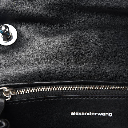 Alexander Wang Calfskin Quilted Halo Crossbody Bag Black 7 of 9
