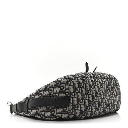 Christian Dior Oblique Saddle Soft Bag Beige Black 5 of 10