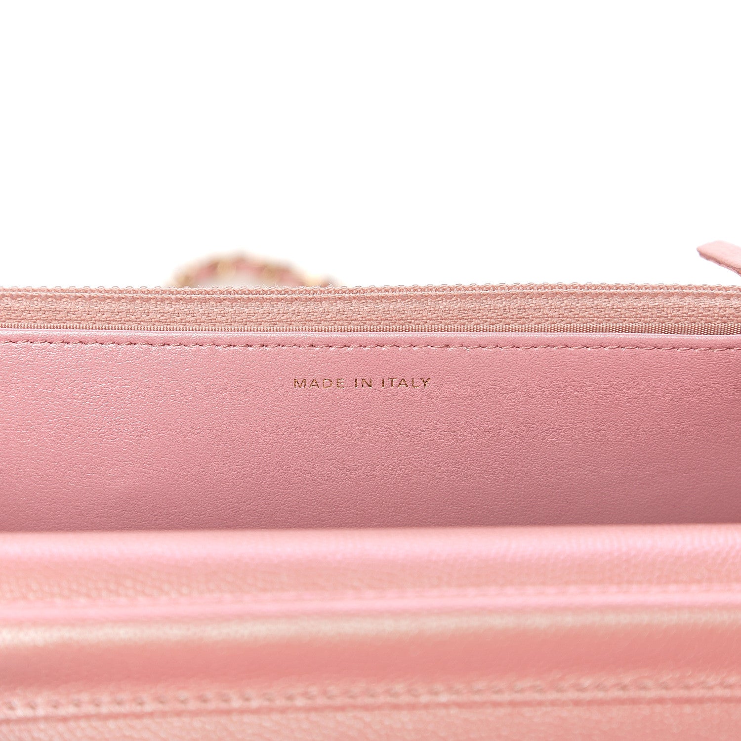 Chanel Iridescent Caviar Quilted Wallet on Chain WOC Pink 6 of 11