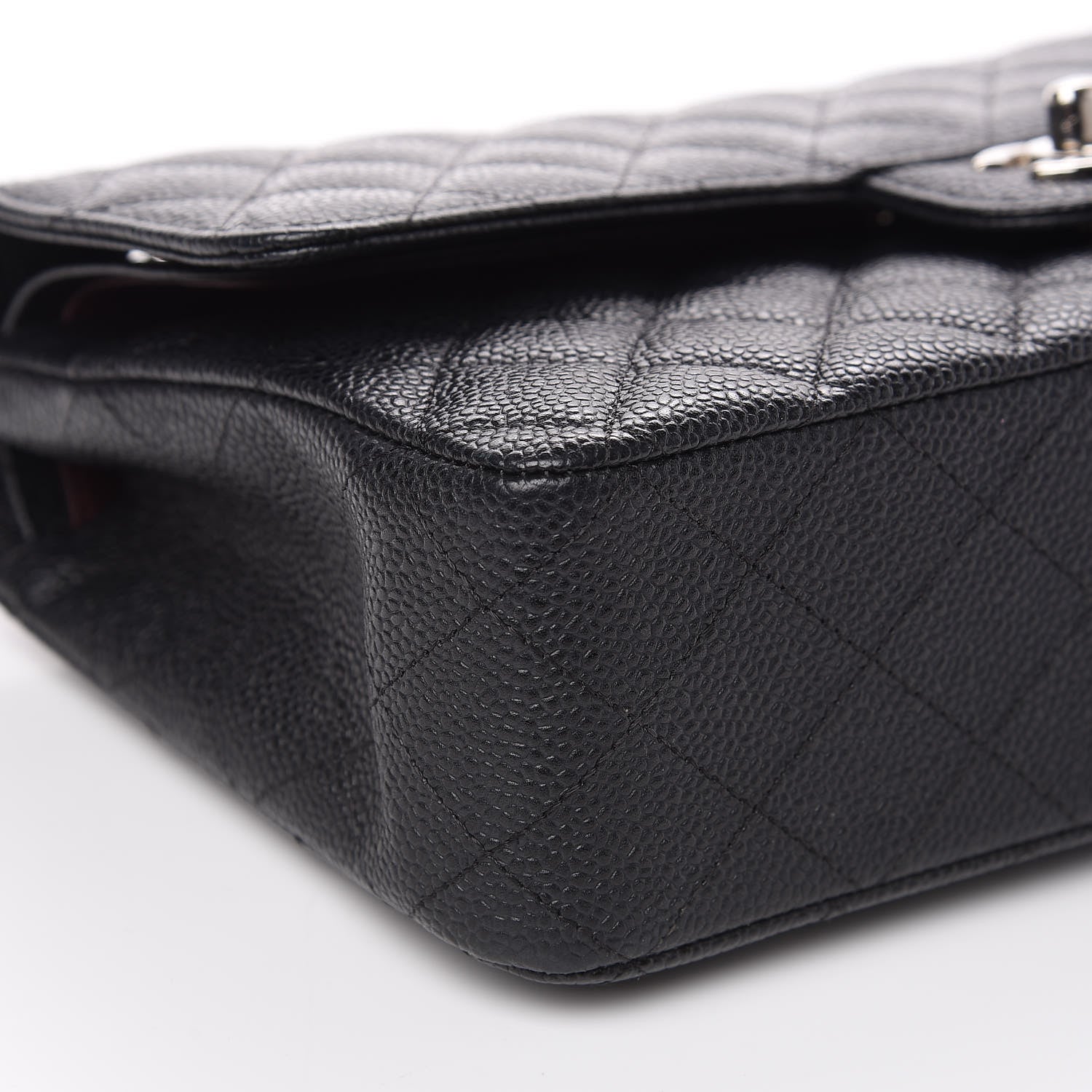 Chanel Caviar Quilted Medium Double Flap Black 8 of 9