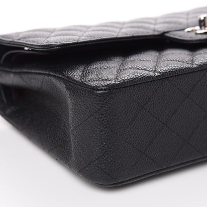 Chanel Caviar Quilted Medium Double Flap Black 8 of 9