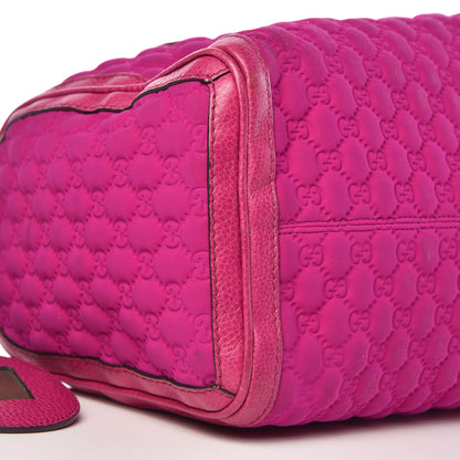 Gucci Guccissima Neoprene Techno Tag Medium Boston Magenta 8 of 20