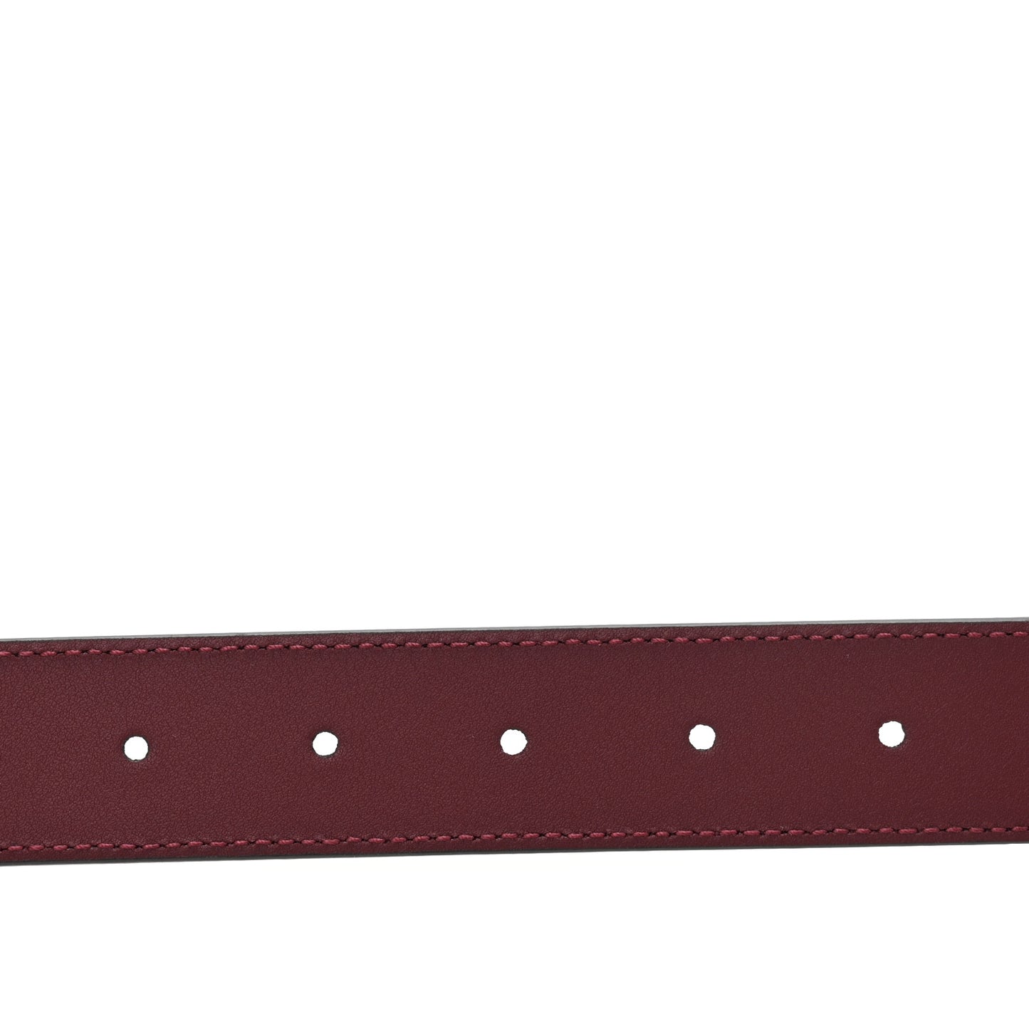 Plutone Calfskin Double G 30mm Belt 110 44 Rosso