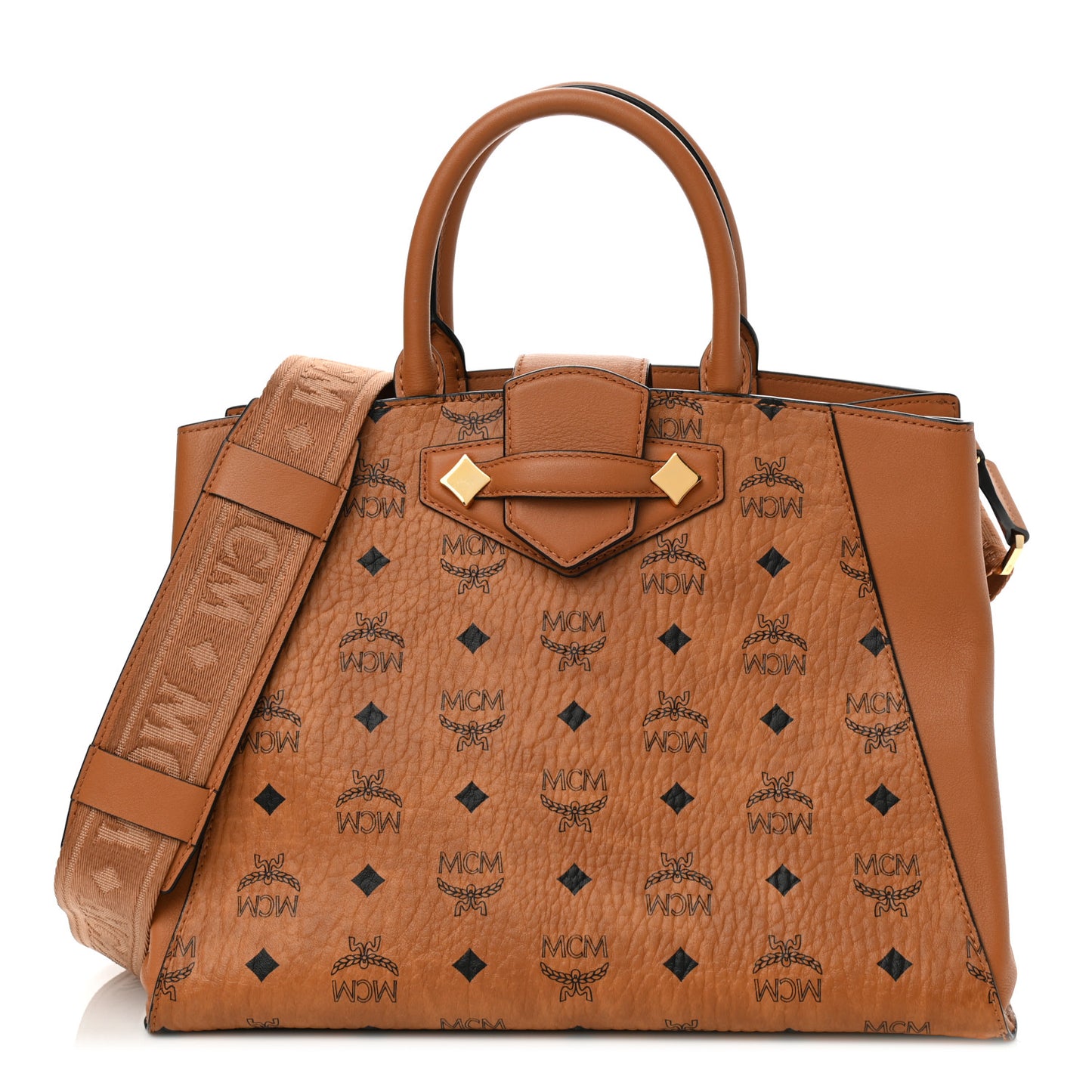 Visetos Small Essential Tote Cognac