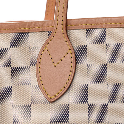 Louis Vuitton Damier Azur Neo Neverfull MM Rose Ballerine 22 of 30