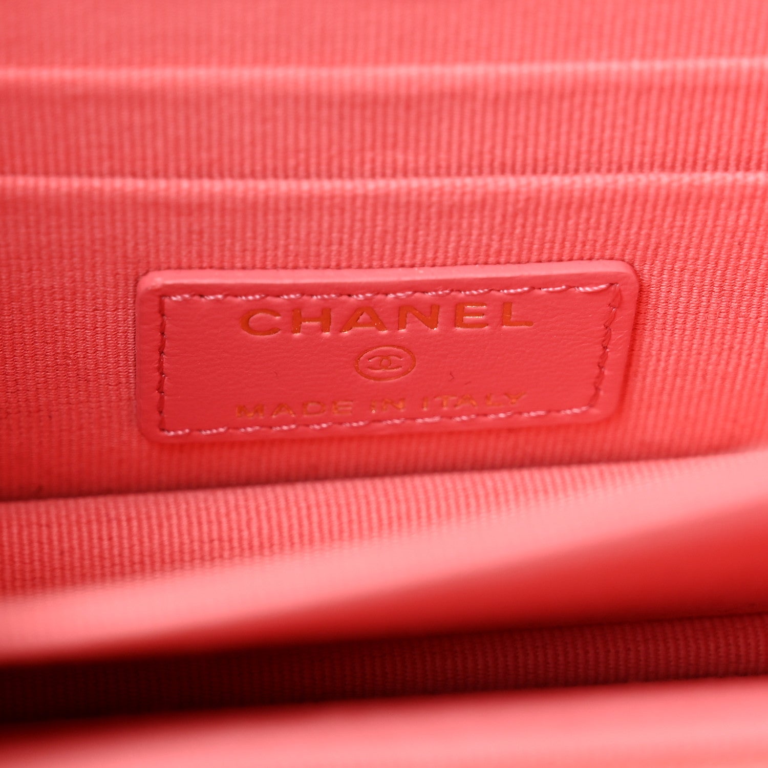 Chanel Lambskin Enamel Quilted Pending Clutch With Chain Pink 5 of 7