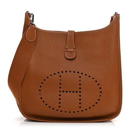 Hermes Taurillon Clemence Evelyne III GM Gold 1 of 13