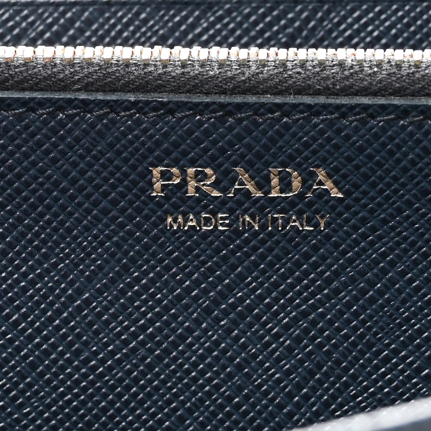 Prada Saffiano Metal Continental Flap Travel Wallet Baltico 6 of 9