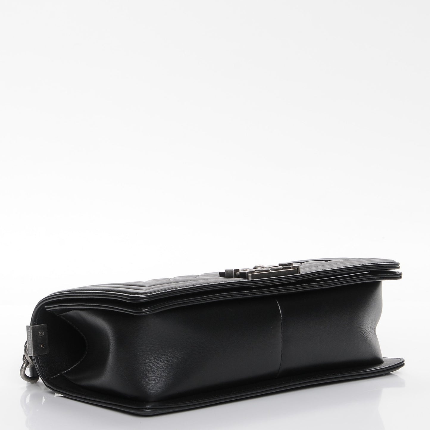 Calfskin Quilted Medium Boy Flap Black