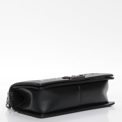 Chanel Calfskin Quilted Medium Boy Flap Black 4 of 8