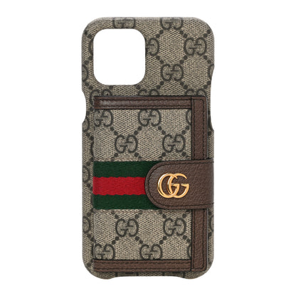 Gucci GG Supreme Monogram Web Ophidia iPhone 12 Pro Max Case 1 of 10