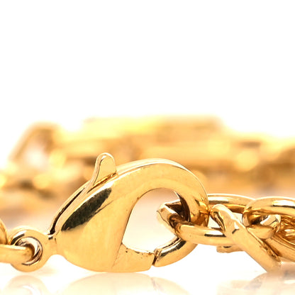 Christian Dior Crystal Heart Lock Bracelet Gold 4 of 5