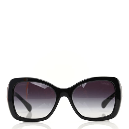 Chanel Acetate Metal Chain Square Sunglasses 5305 Black 2 of 8