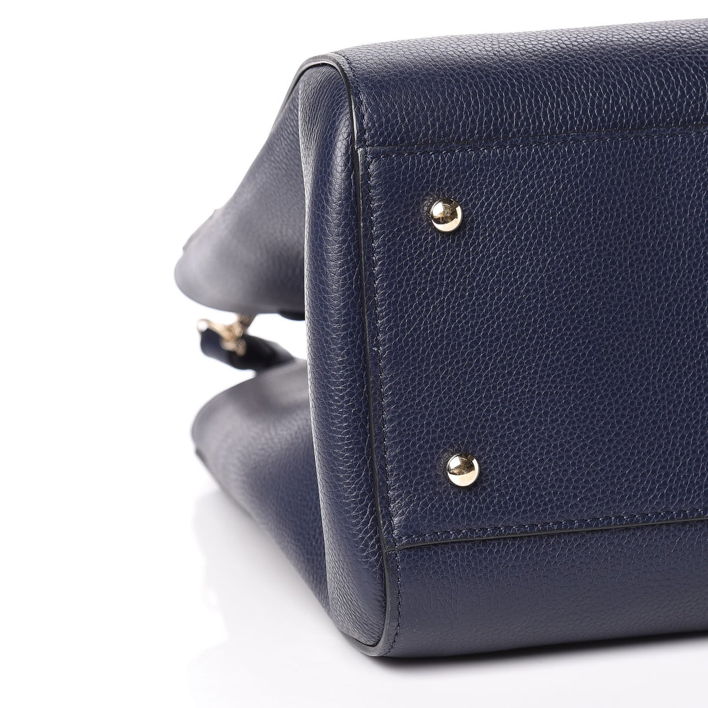 Grained Calfskin Medium Neo Executive Shopper Tote Navy