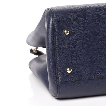 Chanel Grained Calfskin Medium Neo Executive Shopper Tote Navy 9 of 10