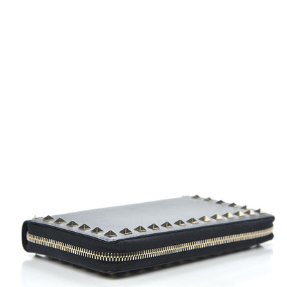 Valentino Garavani Vitello Rockstud Top Handle Travel Wallet Black 4 of 9
