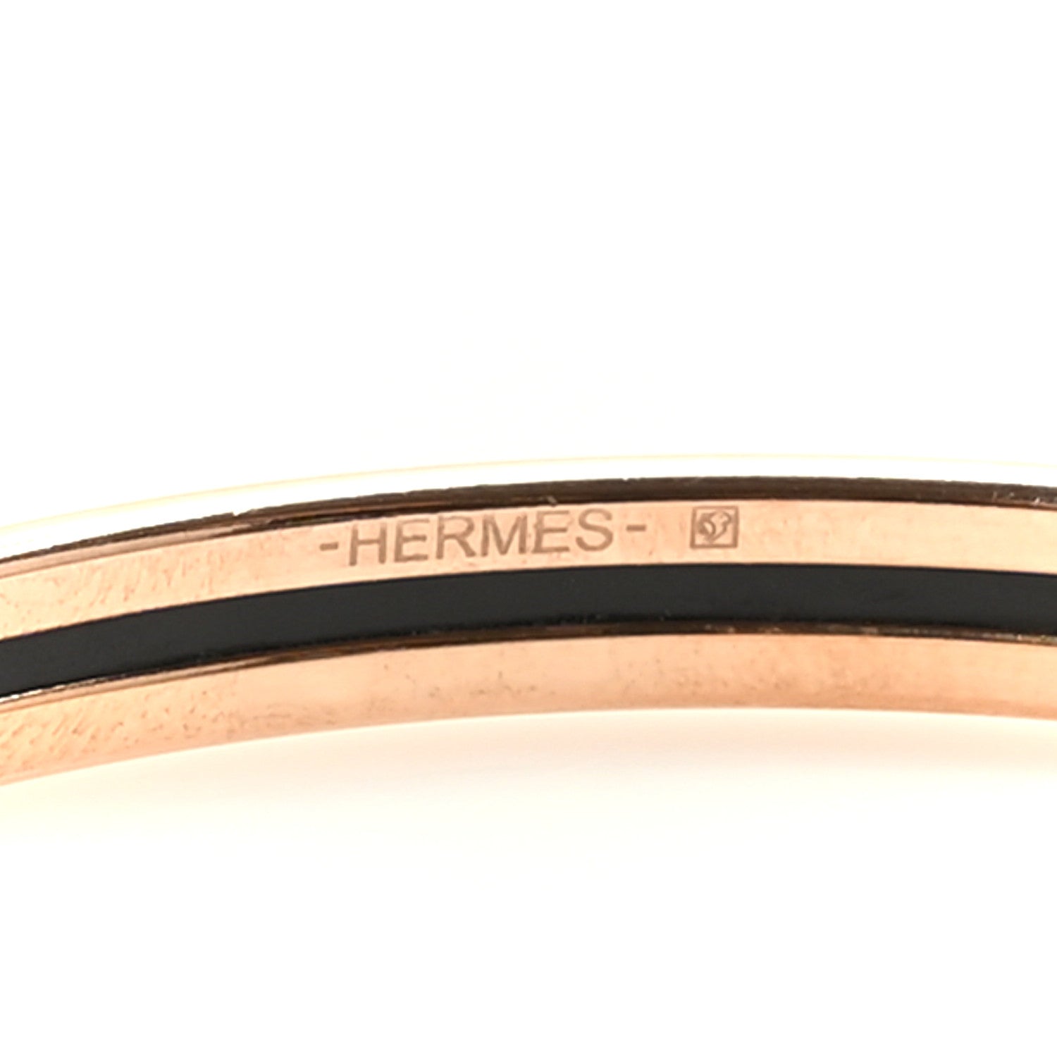 Hermes Enamel Printed Extra Narrow Bracelet 70 Bleu Polaire 5 of 6