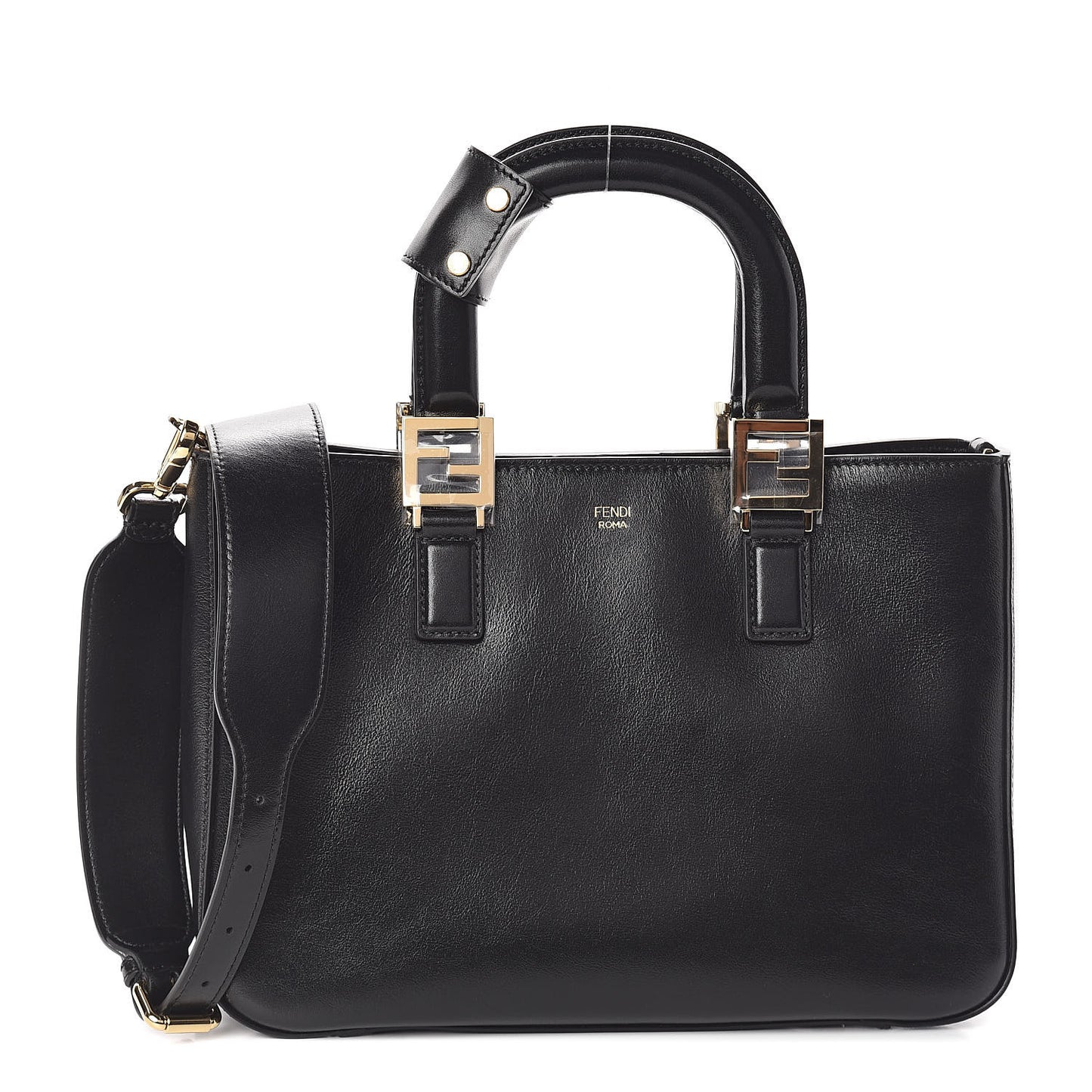 Vitello Glacier Small FF Tote Black