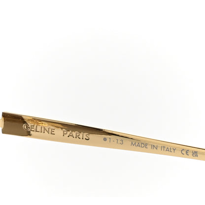Celine Oversized Aviator Sunglasses CL40246U-Y Gold 5 of 7