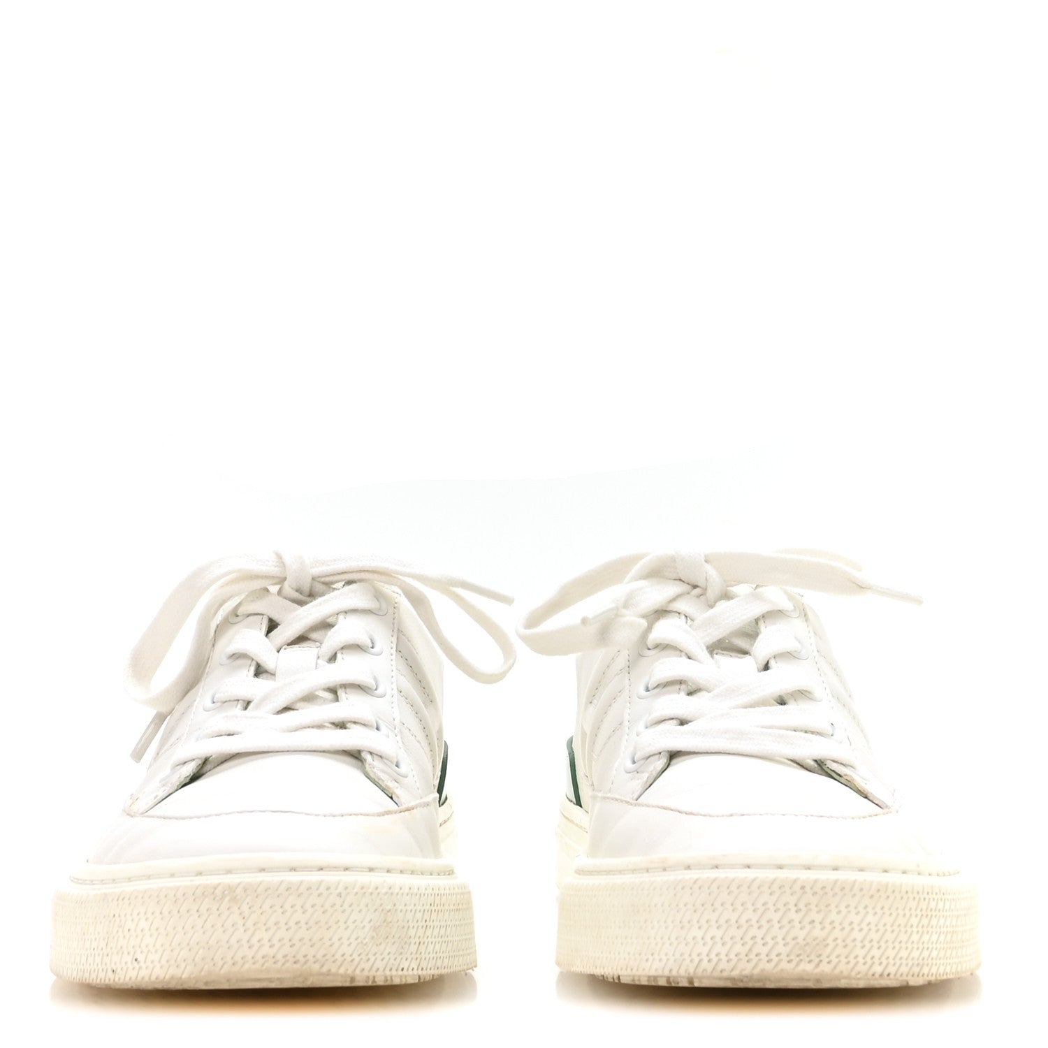 Hermes Crocodile Calfskin Deep Sneakers 37.5 White Vert Jade 3 of 9