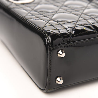 Christian Dior Patent Cannage Mini Lady Dior Black 7 of 10