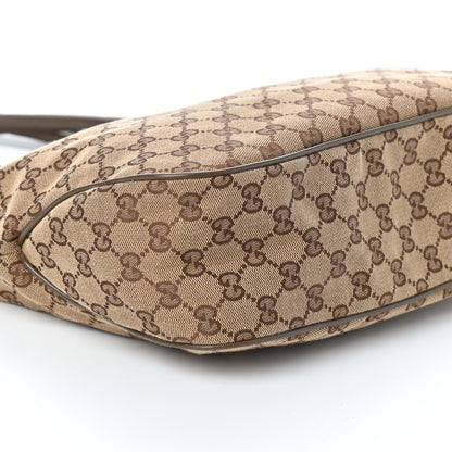 Gucci Monogram Piston Lock Tote Brown 8 of 9