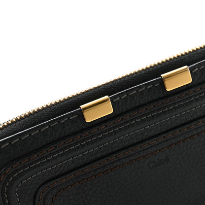 Chloe Grained Calfskin Marcie Long Zip Around Wallet Black 11 of 12