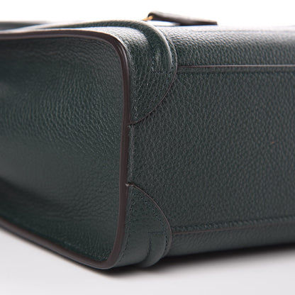 Celine Drummed Calfskin Nano Luggage Amazone 8 of 10