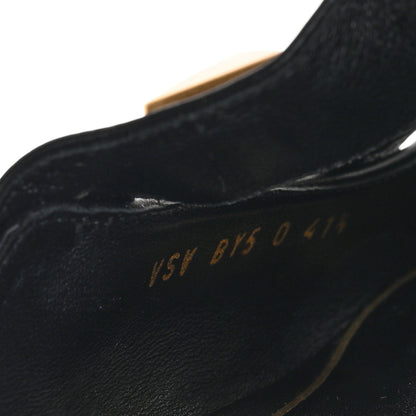 Valentino Garavani Calfskin Roman Stud Ankle Strap Flat Mules 41.5 Black 9 of 10