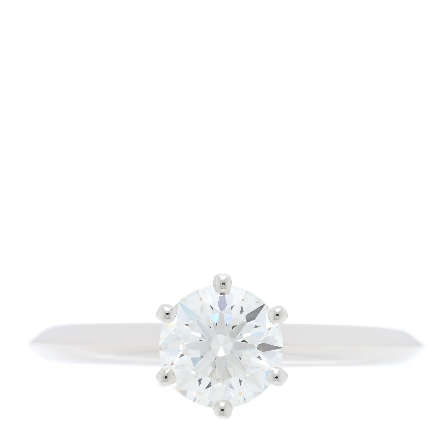 Tiffany Platinum Diamond 1.01ct Solitaire Engagement Ring 56 7.5 1 of 5