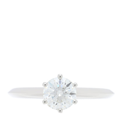 Tiffany Platinum Diamond 1.01ct Solitaire Engagement Ring 56 7.5 1 of 5