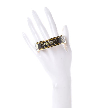 Hermes Enamel Printed Brazil Wide Bracelet 70 2 of 4