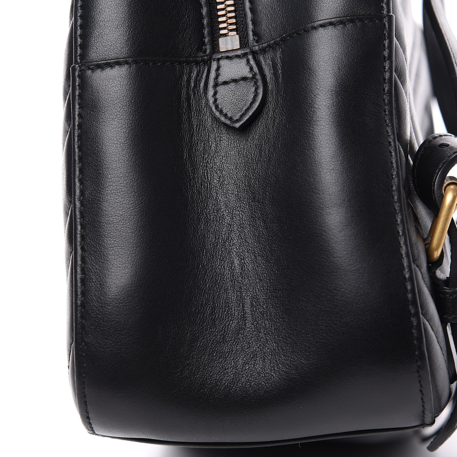 Gucci Calfskin Matelasse GG Marmont Dome Backpack Black 9 of 12