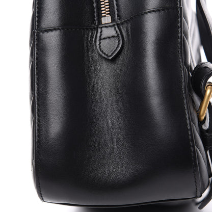 Gucci Calfskin Matelasse GG Marmont Dome Backpack Black 9 of 12