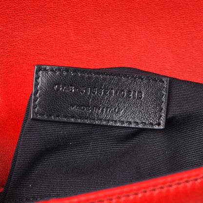 Saint Laurent Lambskin Patchwork Monogram Medium Jamie Red 10 of 12